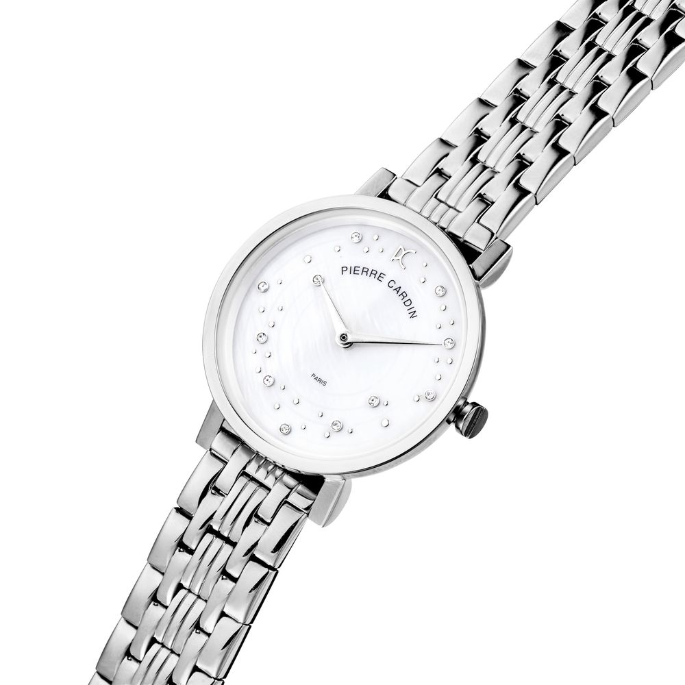 Graue Edelstahl-Kleideruhr