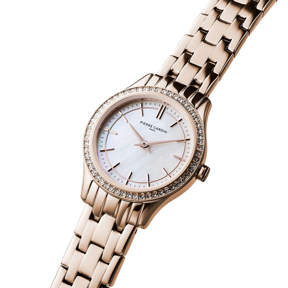Mehrfarbige Edelstahl-Armbanduhr