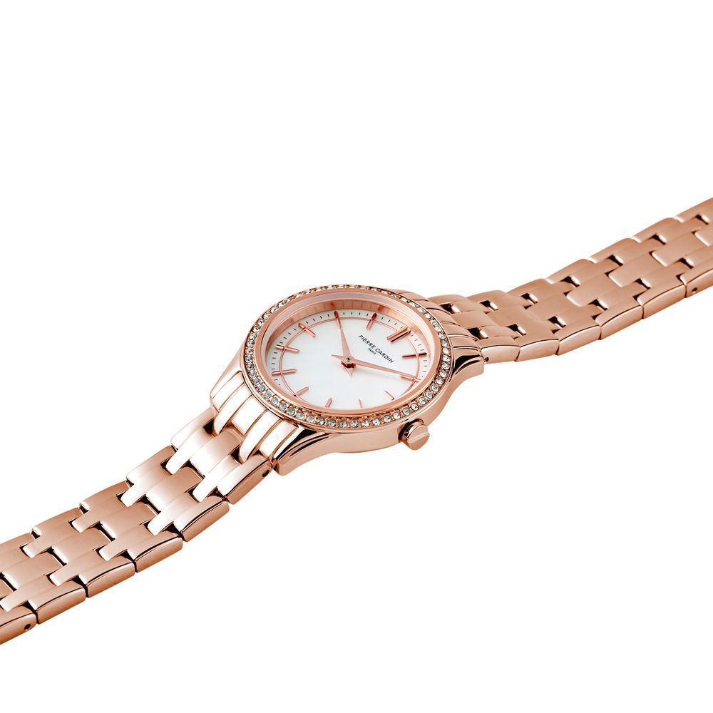 Mehrfarbige Edelstahl-Armbanduhr