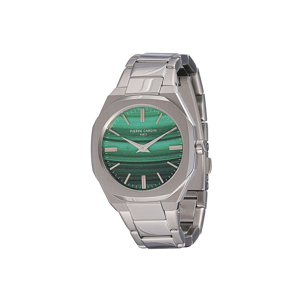 Graue Edelstahl-Kleideruhr
