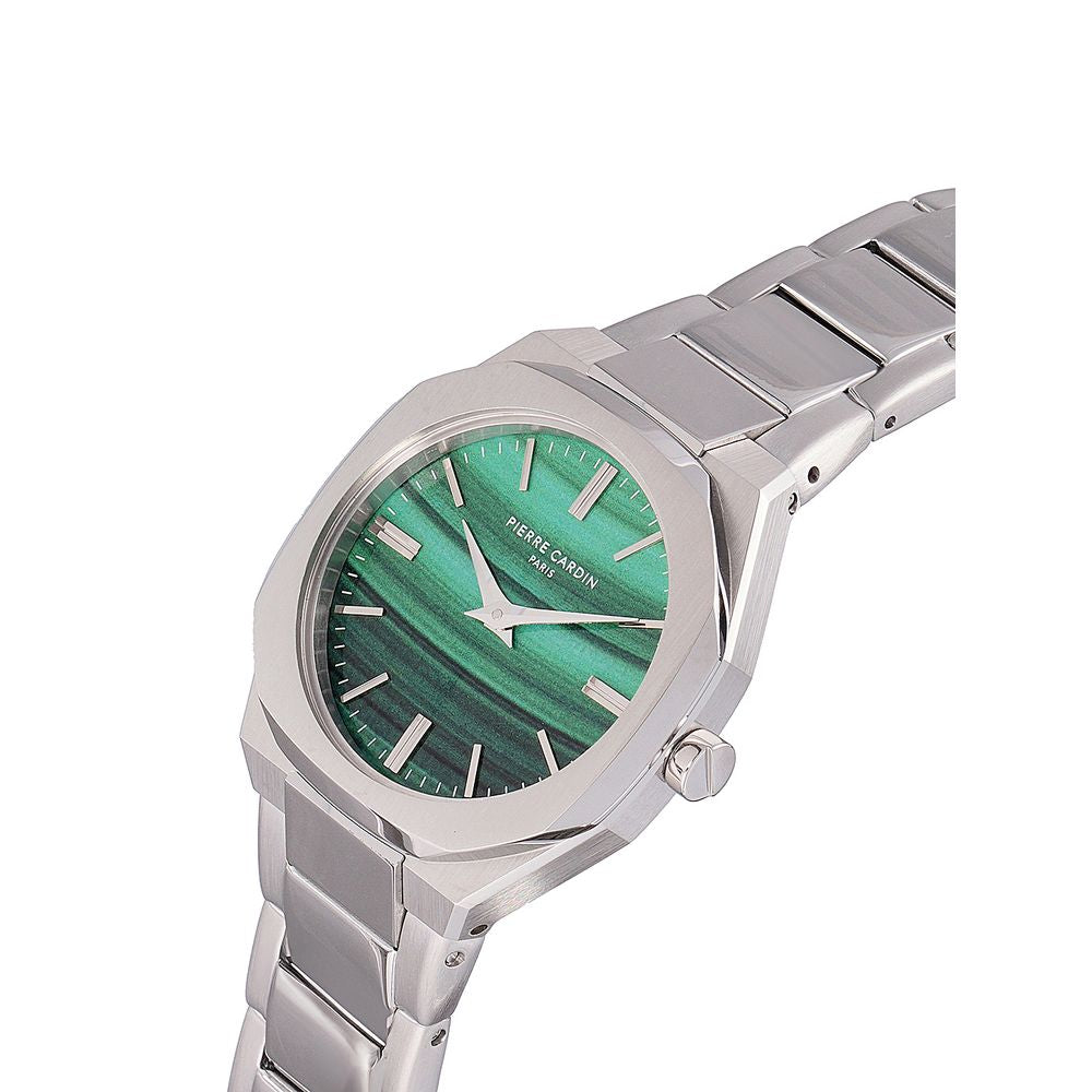 Graue Edelstahl-Kleideruhr