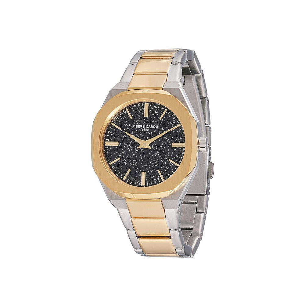 Goldene Edelstahl-Kleideruhr