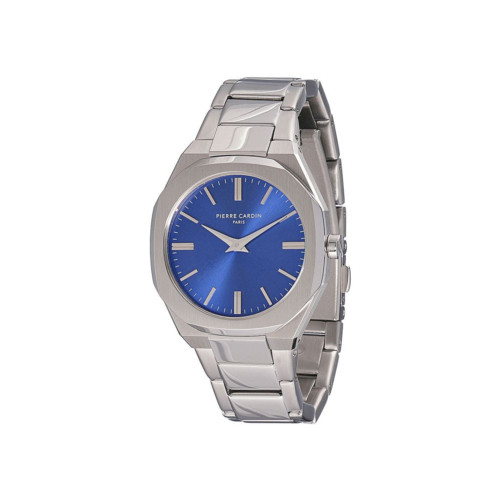 Graue Edelstahl-Kleideruhr