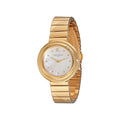 Goldene Edelstahl-Kleideruhr