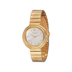 Goldene Edelstahl-Kleideruhr