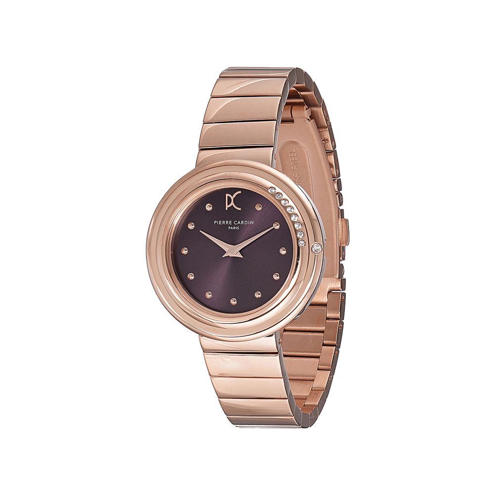 Mehrfarbige Edelstahl-Armbanduhr