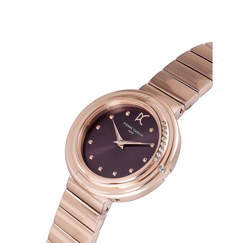 Mehrfarbige Edelstahl-Armbanduhr