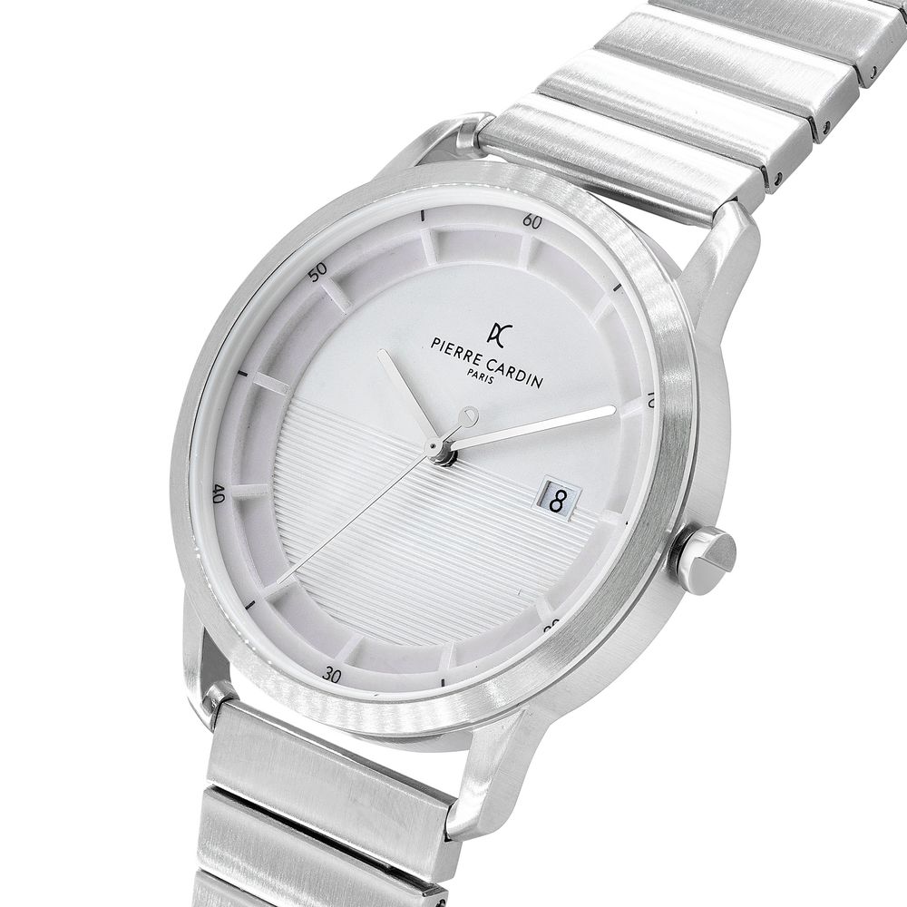 Graue Edelstahl-Kleideruhr
