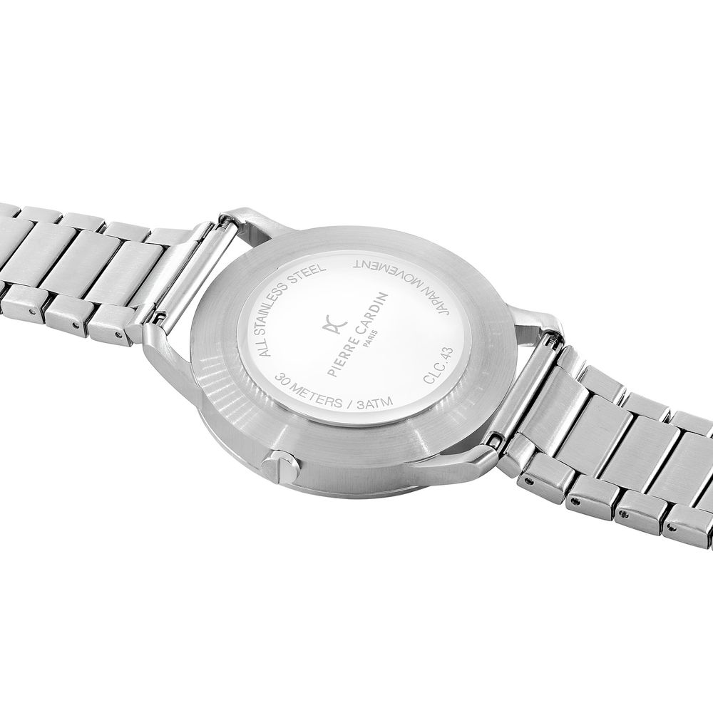 Graue Edelstahl-Kleideruhr