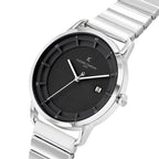 Gray Stainless Steel Dress Watch