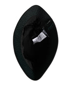 Herren Nylon Fischerhut mit schwarzem Blumenmuster