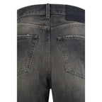 Black Cotton Relaxed Fit Jeans