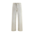 Jeans dritti in cotone grigio
