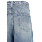 Blue Cotton Relaxed Fit Jeans