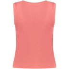 Pink Cotton Women's Tank Top