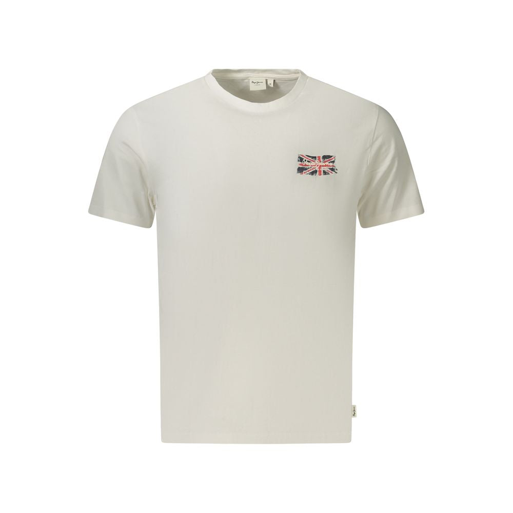 White Cotton Men's T-Shirt