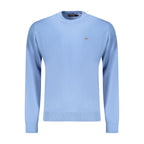 Herren-T-Shirt Azurblau Baumwolle