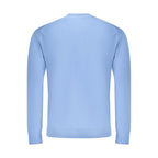 Herren-T-Shirt Azurblau Baumwolle