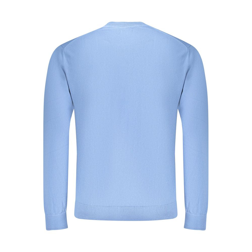Herren-T-Shirt Azurblau Baumwolle