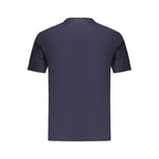 Blue Cotton Men T-Shirt