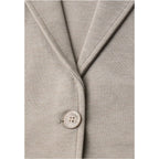 Beige Polyacrylic Blazer