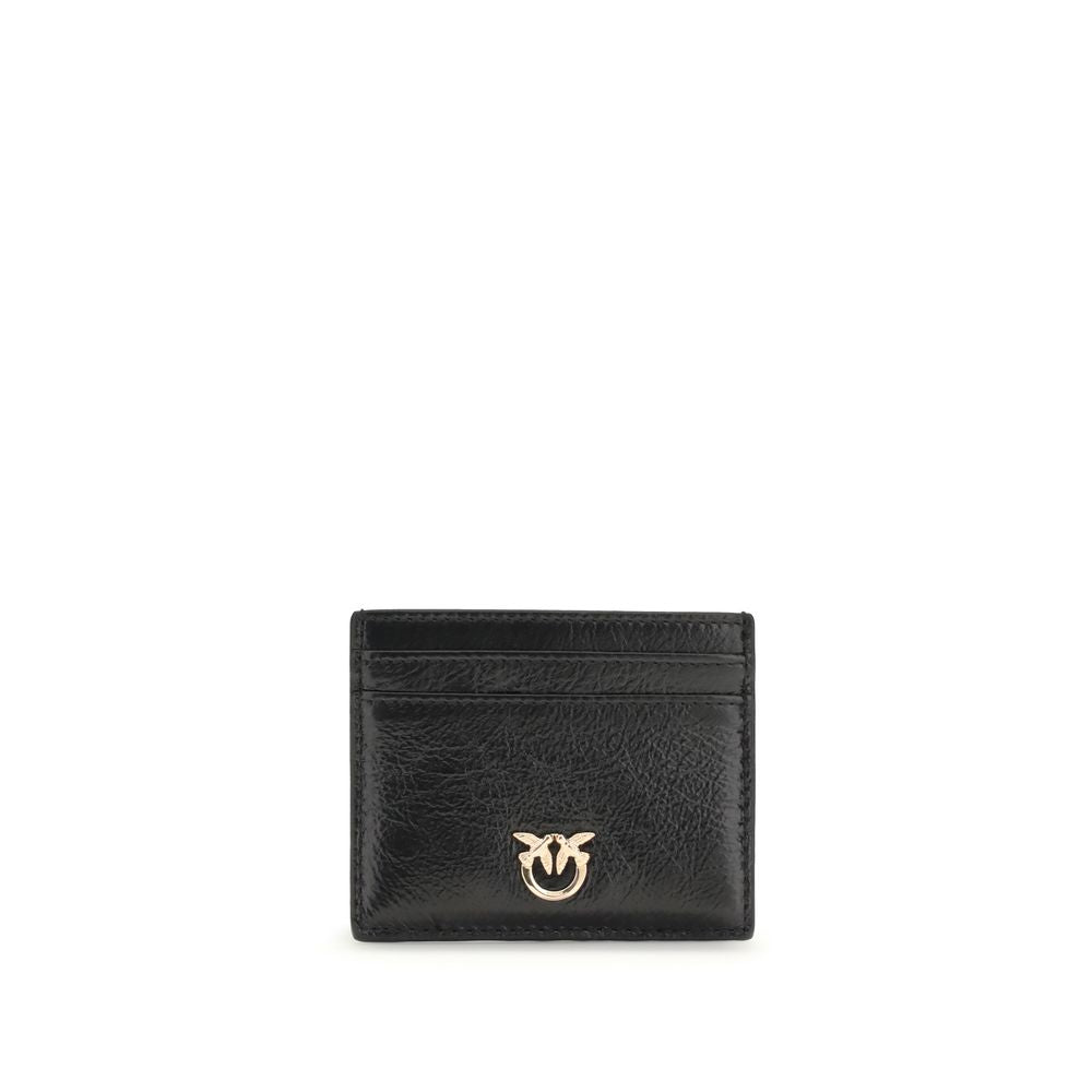 Brieftasche aus schwarzem Kalbsleder Bos Taurus