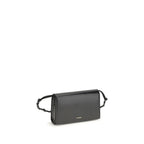 Brieftasche aus schwarzem Kalbsleder Bos Taurus