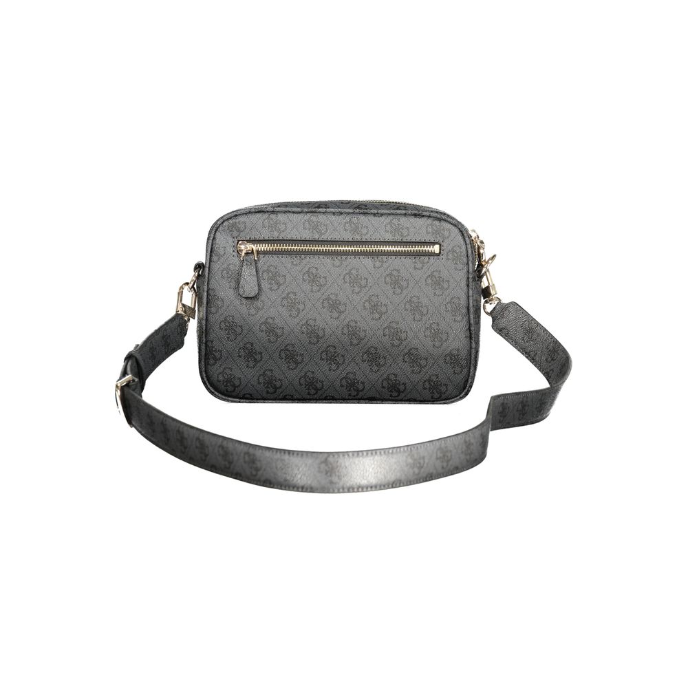 Damenhandtasche aus schwarzem Polyurethan