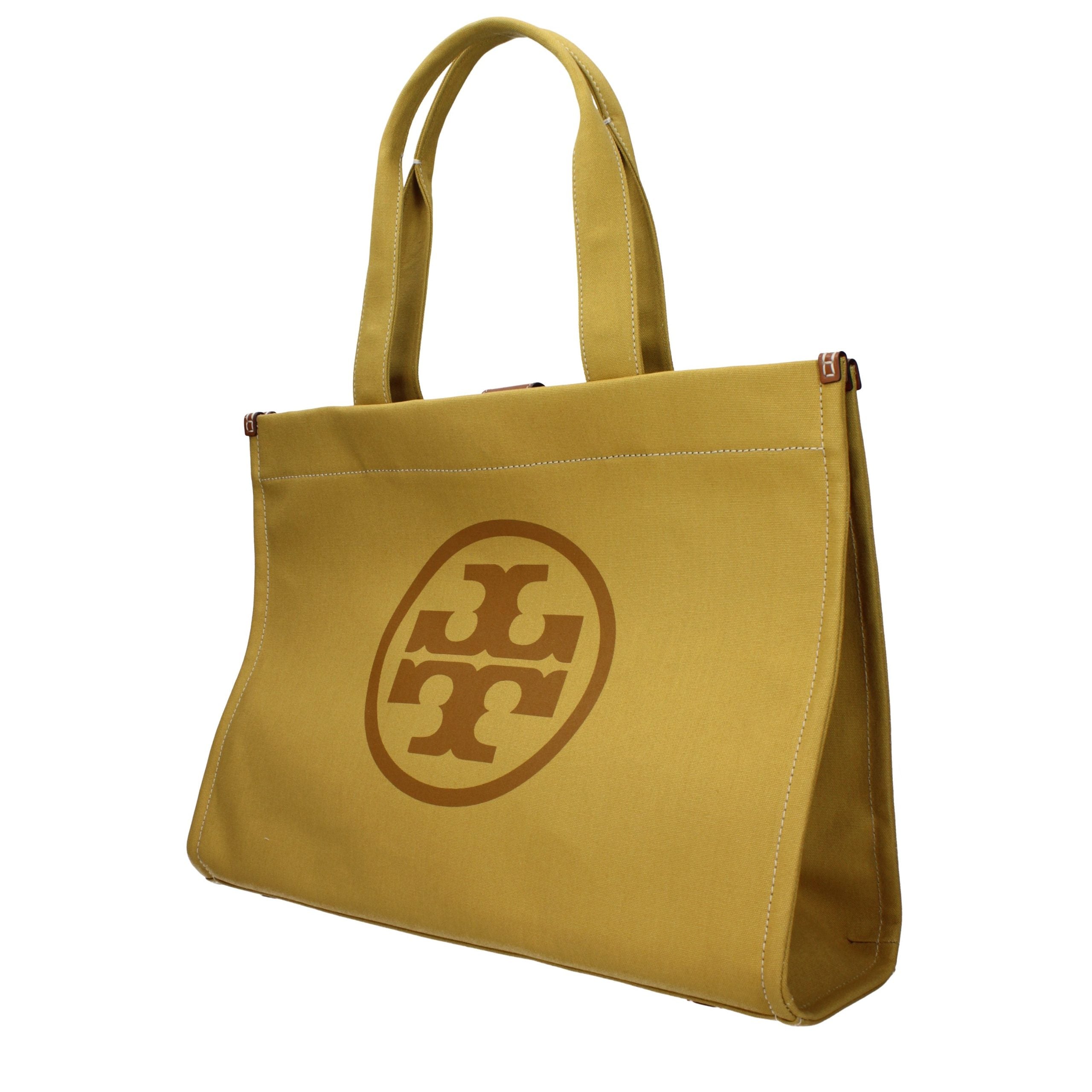 Borsa a tracolla in tessuto giallo