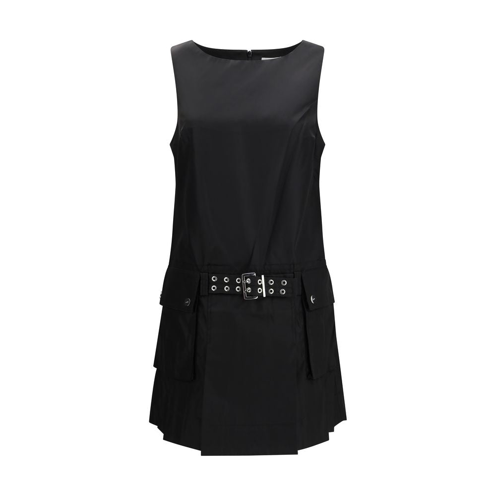 Schwarzes Freizeitkleid aus recyceltem Polyamid