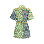Abito casual in lino multicolor
