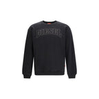 Schwarzes Baumwoll-Sweatshirt