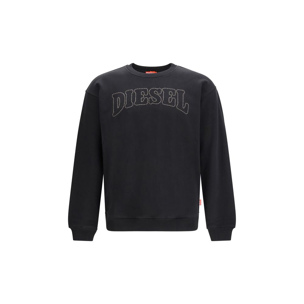 Schwarzes Baumwoll-Sweatshirt