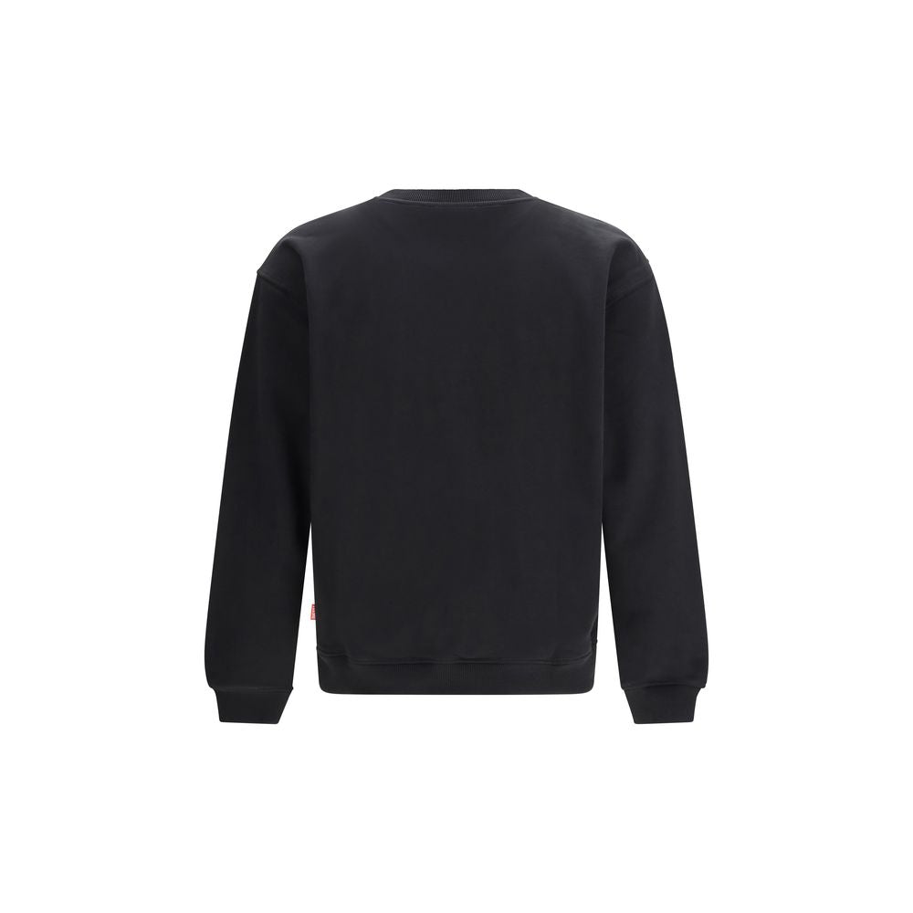 Schwarzes Baumwoll-Sweatshirt