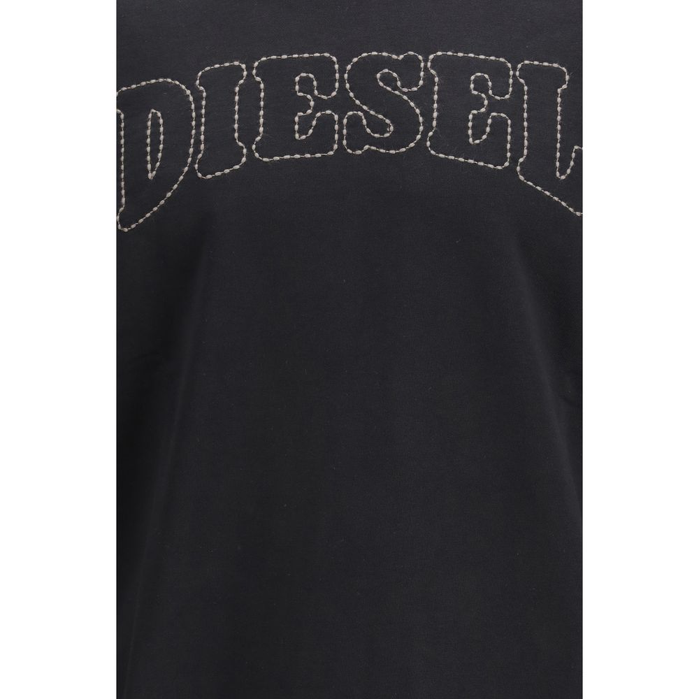 Schwarzes Baumwoll-Sweatshirt