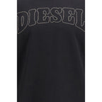 Schwarzes Baumwoll-Sweatshirt