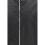 Brown Polyamide Sleeveless Jacket