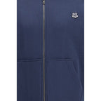 Blaues Baumwoll-Sweatshirt