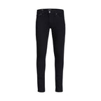 Black Cotton Skinny Jeans