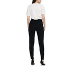 Black Viscose Casual Pants