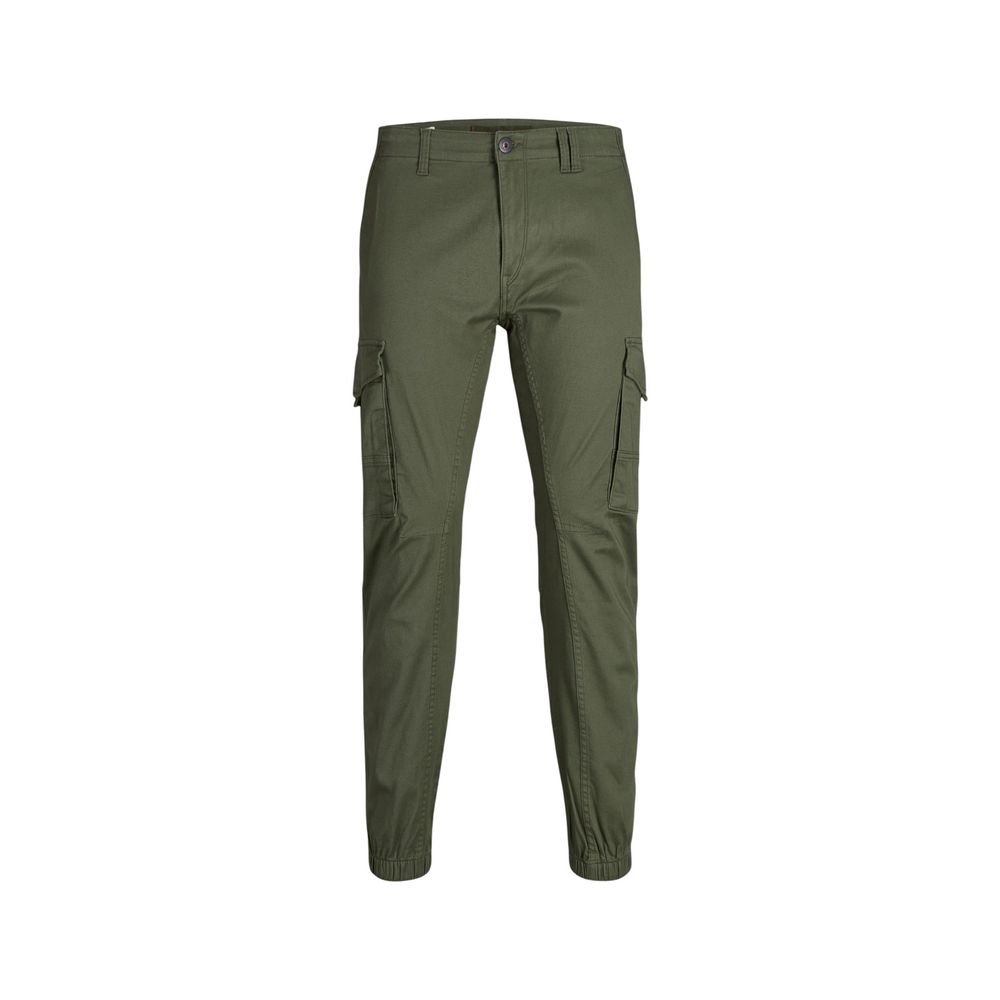 Grüne Skinny-Hose aus Baumwolle