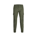 Grüne Skinny-Hose aus Baumwolle