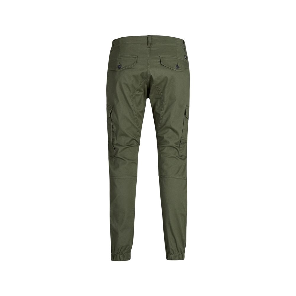Grüne Skinny-Hose aus Baumwolle