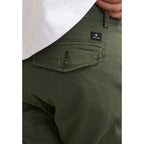 Grüne Skinny-Hose aus Baumwolle