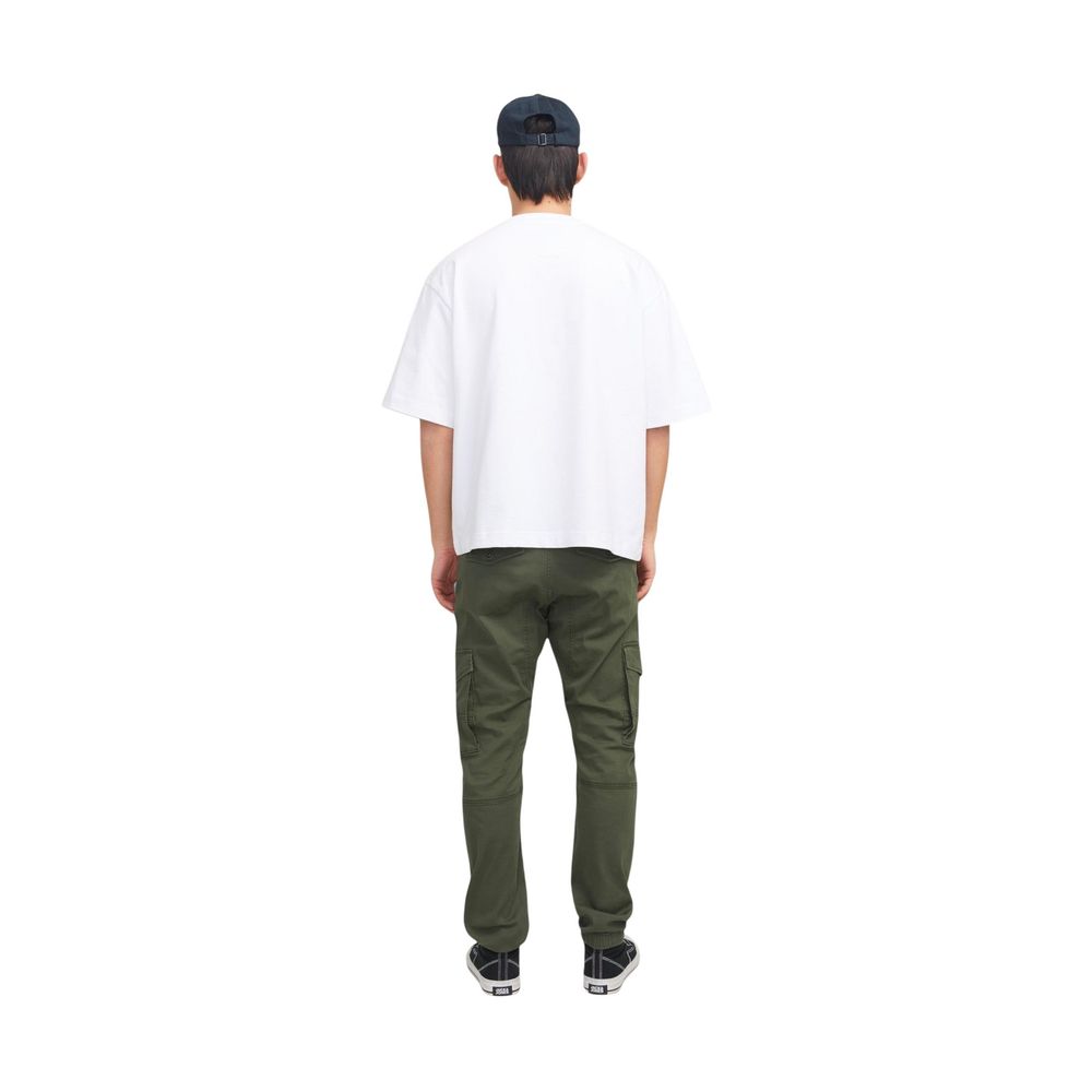 Grüne Skinny-Hose aus Baumwolle