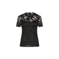Schwarzes Polyamid-T-Shirt