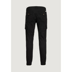 Schwarze Röhrenhose aus Baumwolle