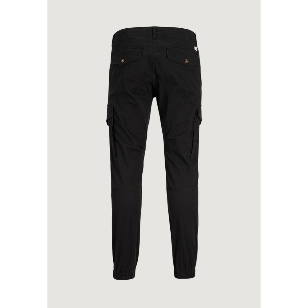 Schwarze Röhrenhose aus Baumwolle