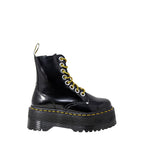 Black Leather Lace-Up Boots