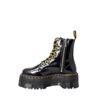 Black Leather Lace-Up Boots